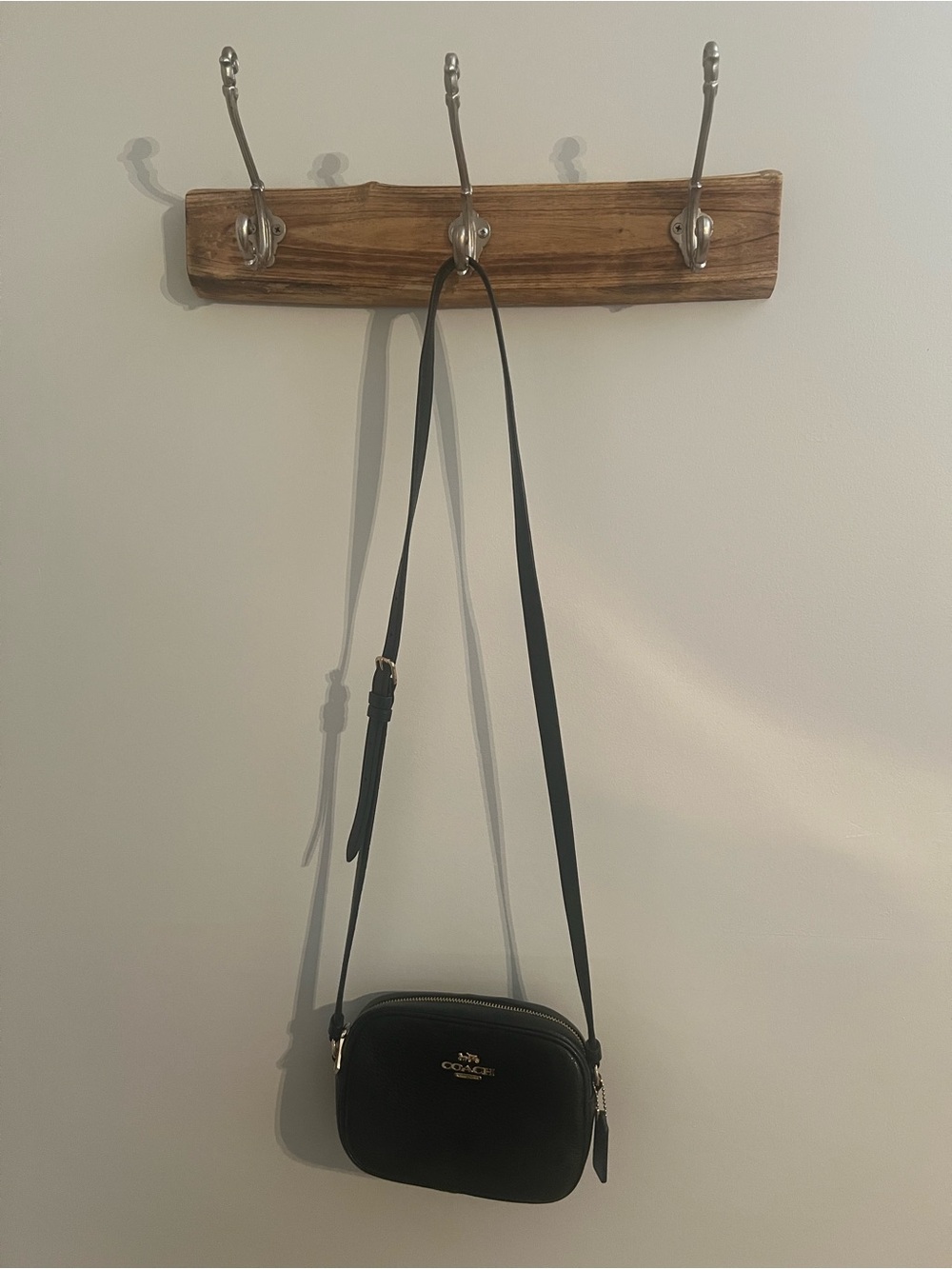 Coach Black Pebbled Leather Camera Crossbody with Gold Hardware - Picture 2 of 4